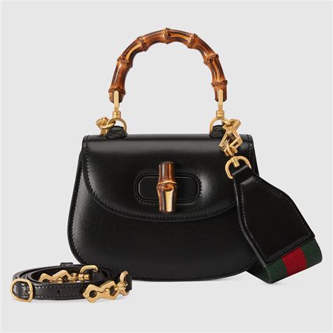 gucci miss bamboo leather bucket bag|Gucci bamboo bag 1947.